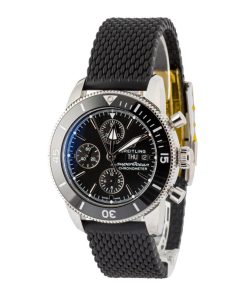 Alternative view of HandMade The Breitling Superocean Heritage Chronograph 44 Steel on Rubber Black Dial