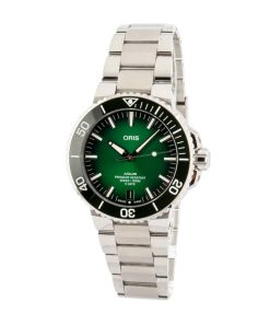 Alternative view of HandMade The Oris Aquis Date Green Index Dial