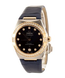 Alternative view of HandMade The Omega Constellation Two Tone Blue Diamond Dial