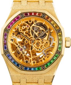 HandMade The Audemars Piguet Royal Oak Frosted Gold Rainbow Bezel