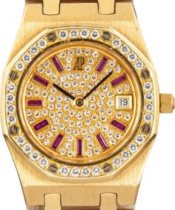 HandMade The Ladies Audemars Piguet Royal Oak Diamond Dial & Bezel