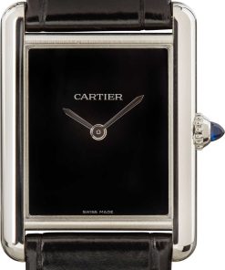 HandMade The Cartier Tank Must Watch Black Dial