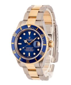 Alternative view of HandMade The Rolex Submariner 16613 Blue Luminous Dial