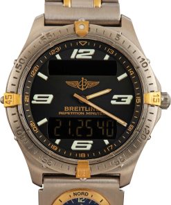 HandMade The Breitling Aerospace Analog Digital Watch