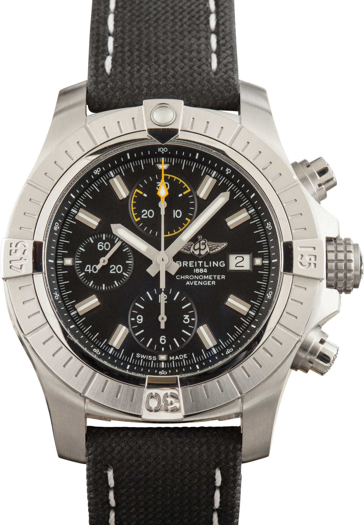 HandMade The Breitling Avenger Chronograph 45 Black Index Dial