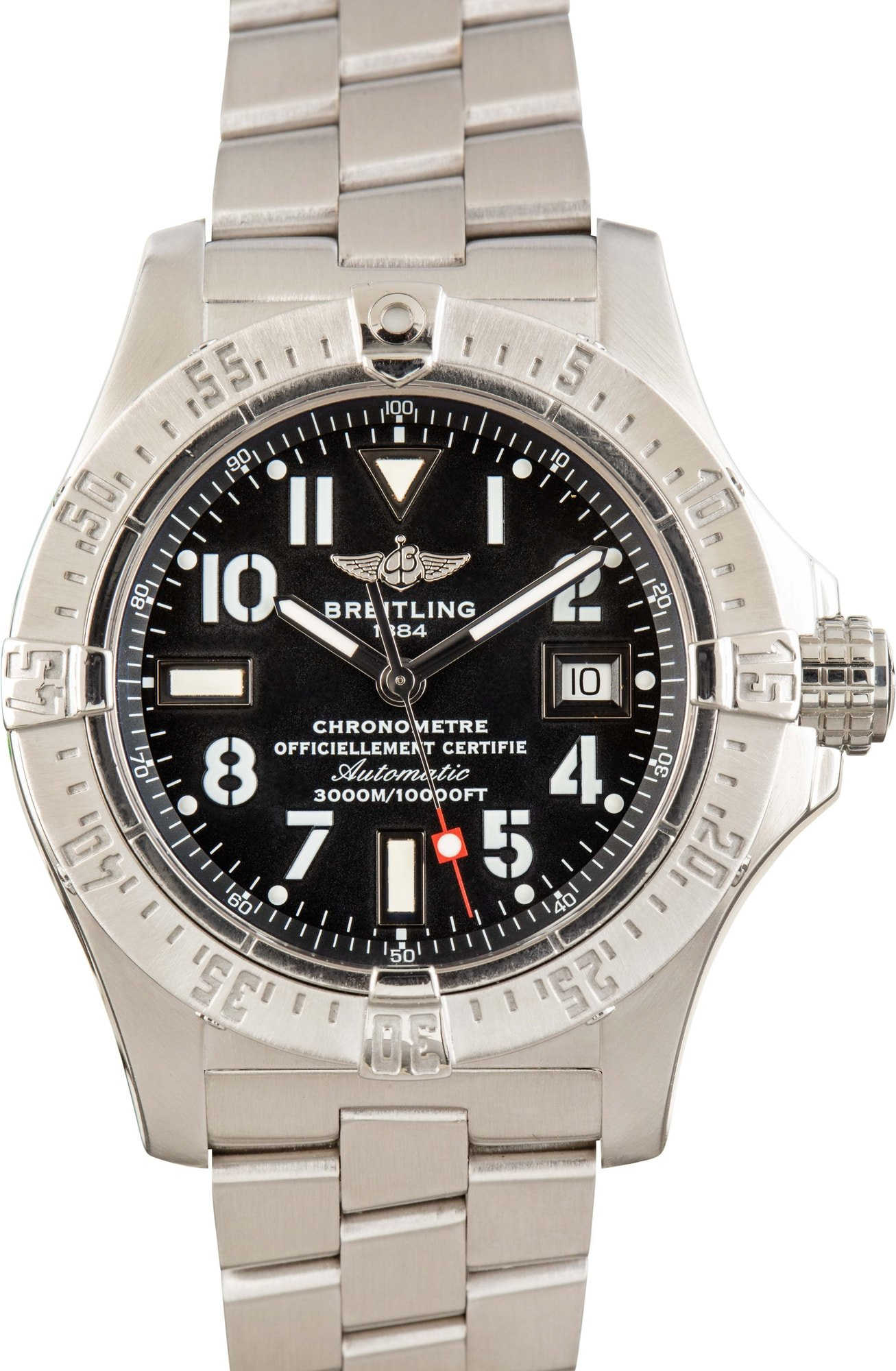 HandMade The Breitling Avenger Seawolf Black Dial