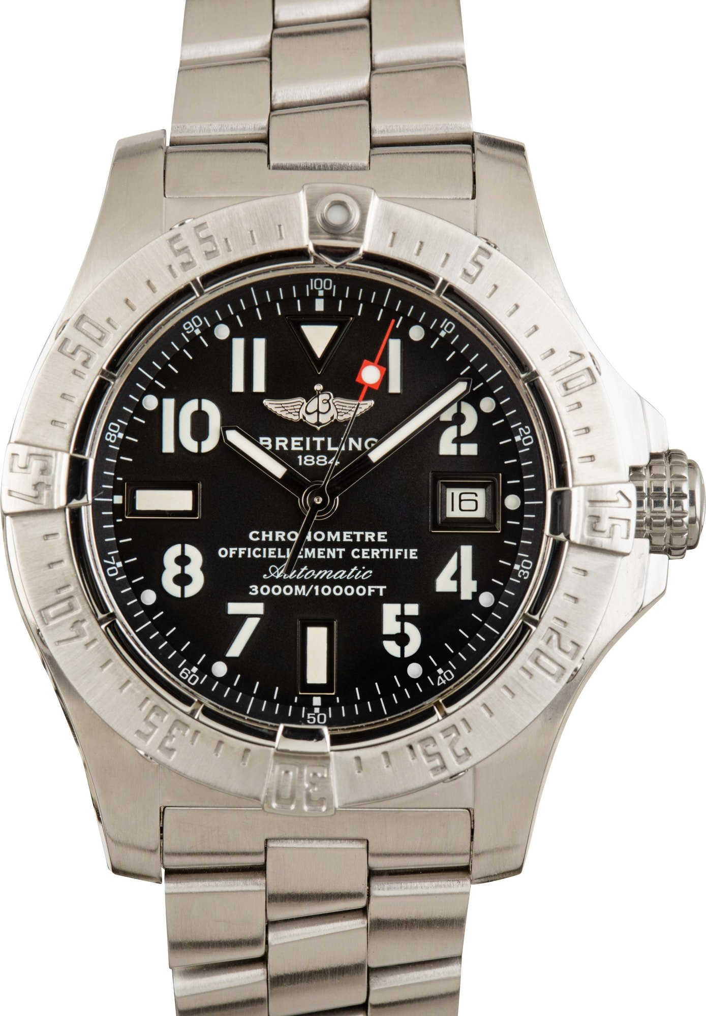 HandMade The Mens Breitling Avenger Seawolf Black Dial