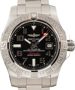 HandMade The Breitling Avenger II Seawolf Black Arabic Dial