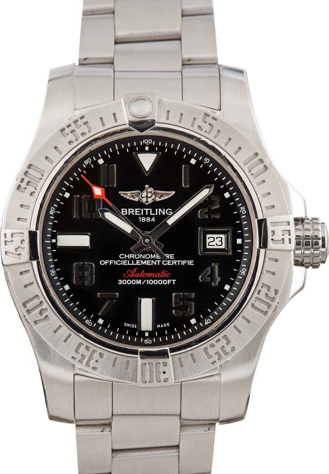 HandMade The Breitling Avenger II Seawolf Black Dial