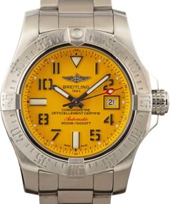 HandMade The Breitling Avenger II Seawolf Yellow Dial