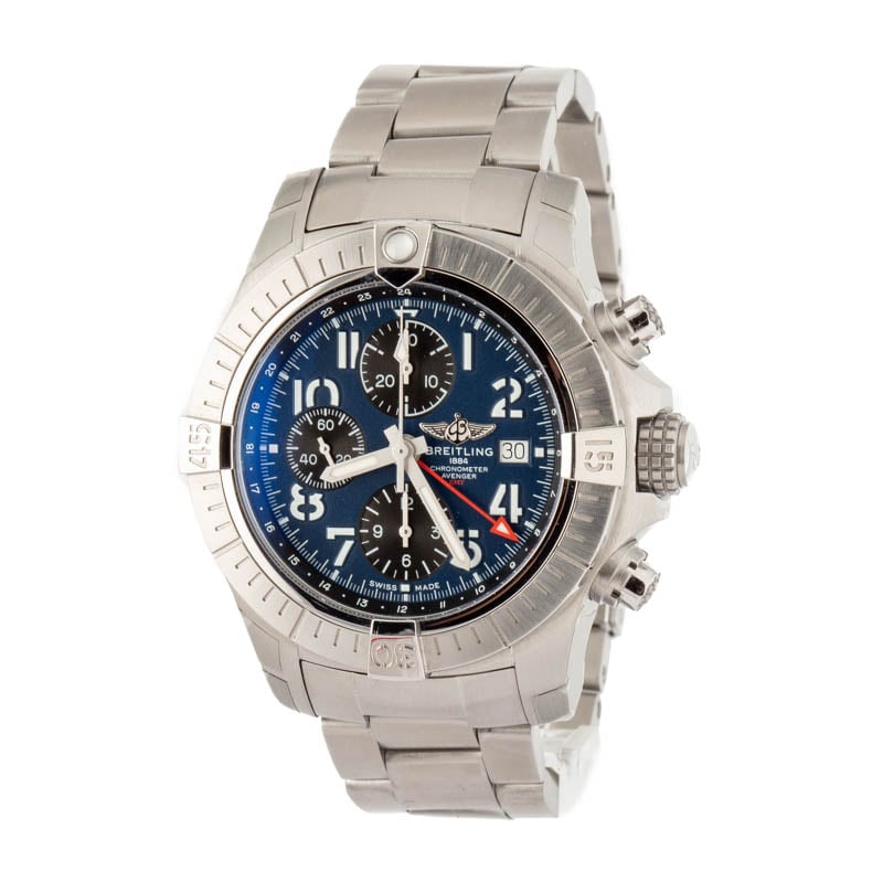 HandMade The Breitling Avenger Chronograph GMT 45 Blue Arabic Dial - Image 2