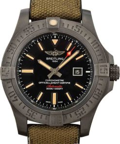 HandMade The Mens Breitling Avenger Blackbird Black Dial