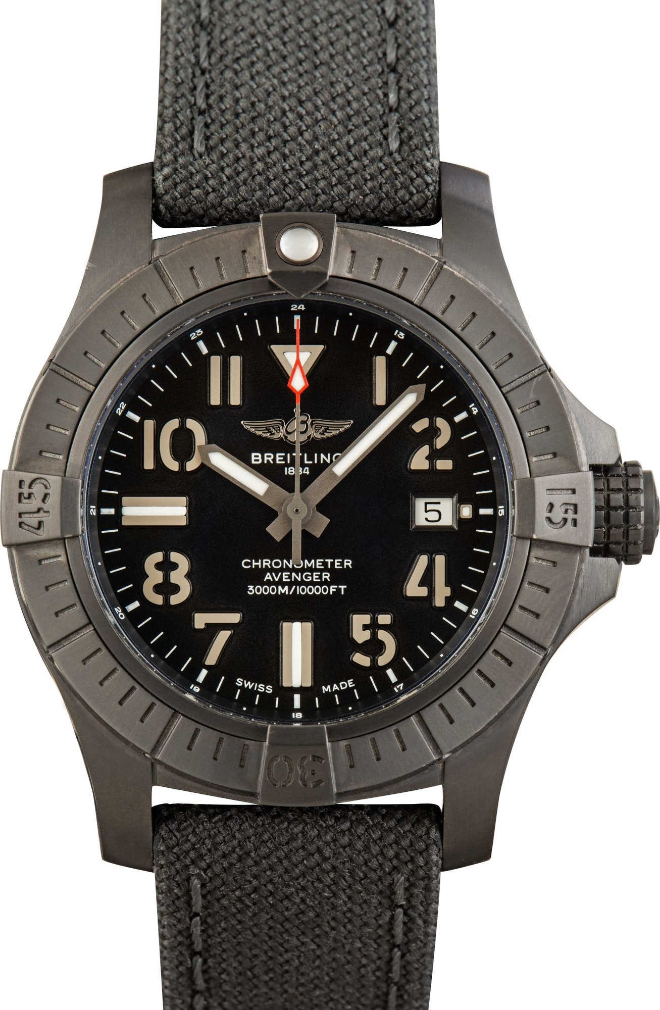 HandMade The Breitling Avenger Seawolf DLC Coated Titanium