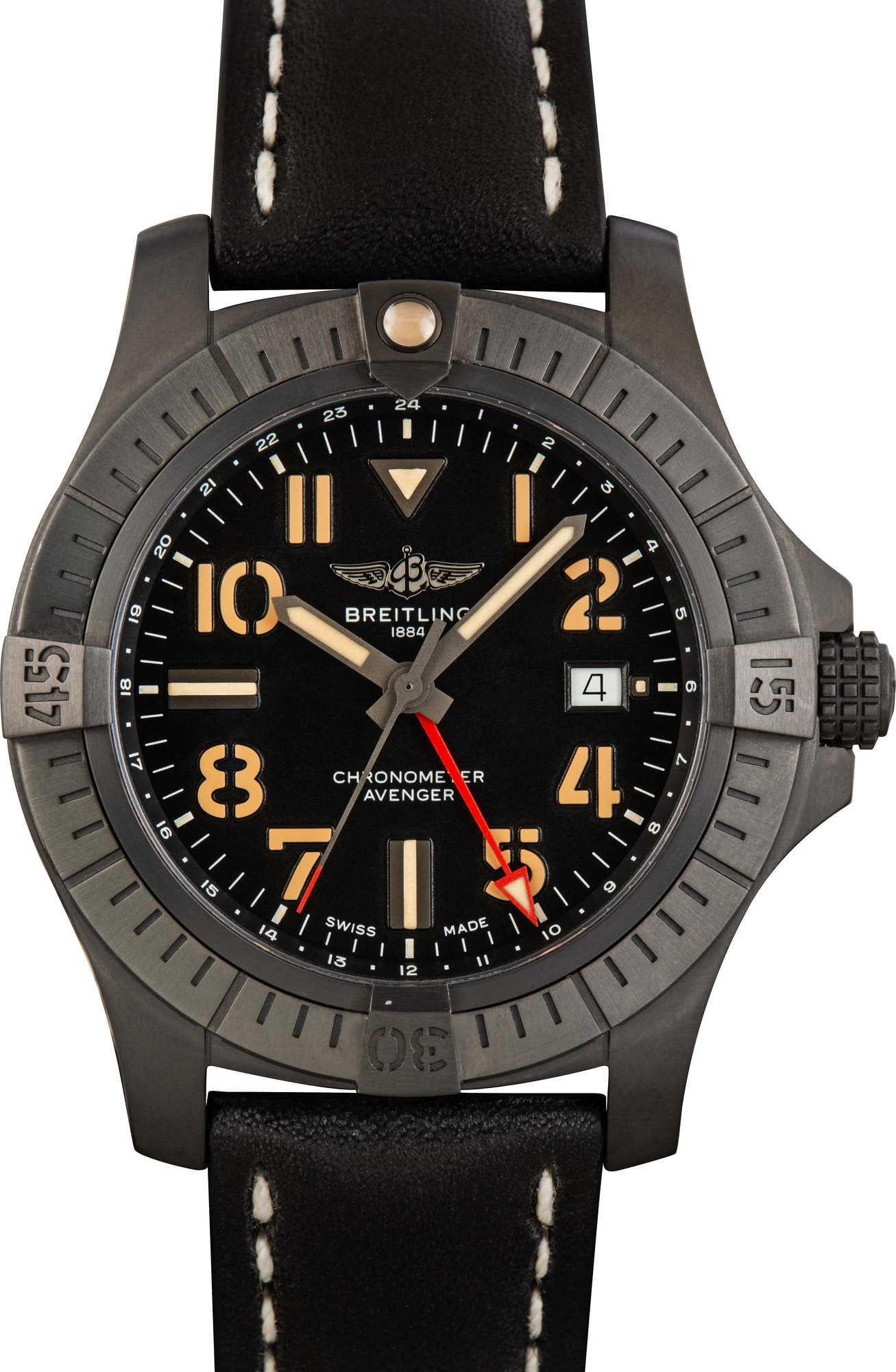 HandMade The Breitling Avenger Black Arabic Dial