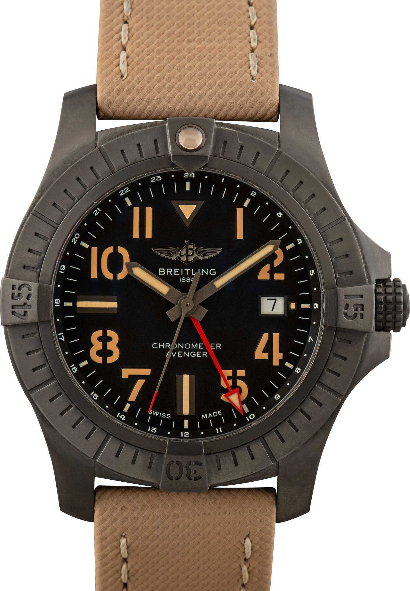 HandMade The Breitling Avenger Black Arabic Dial