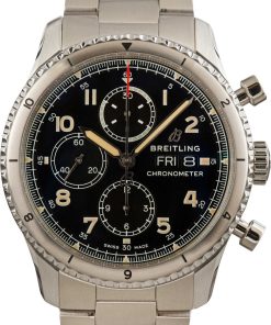 HandMade The Breitling Navitimer Aviator 8 Black Dial