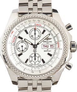 HandMade The Breitling Bentley GT II Stainless Steel White Dial