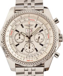 HandMade The Breitling Bentley Stainless Steel Silver Dial