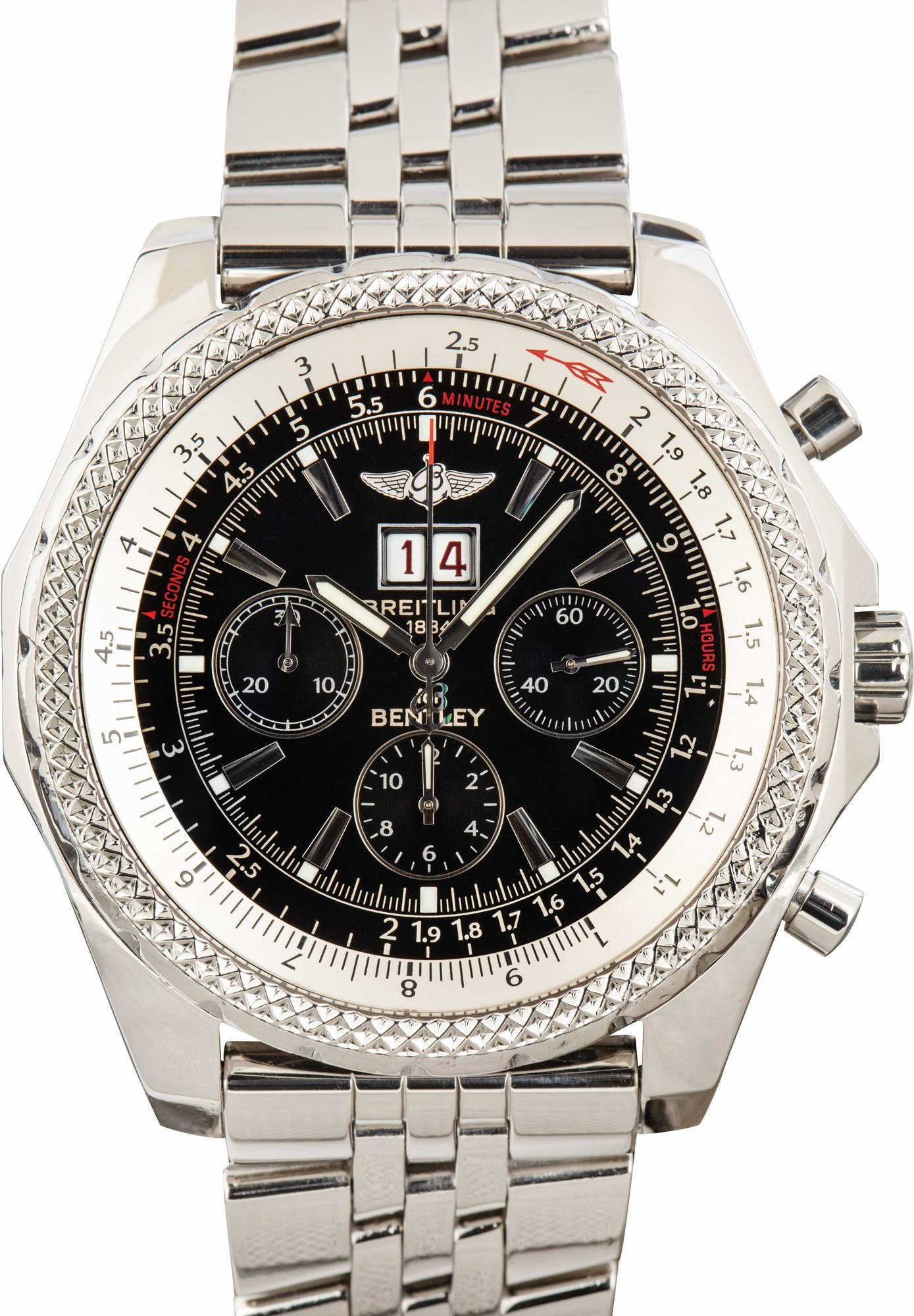 HandMade The Breitling Bentley Black Index Dial