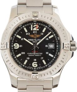 HandMade The Breitling Colt Stainless Steel Black Dial