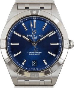 HandMade The Breitling Chronomat Automatic 36 Blue Dial