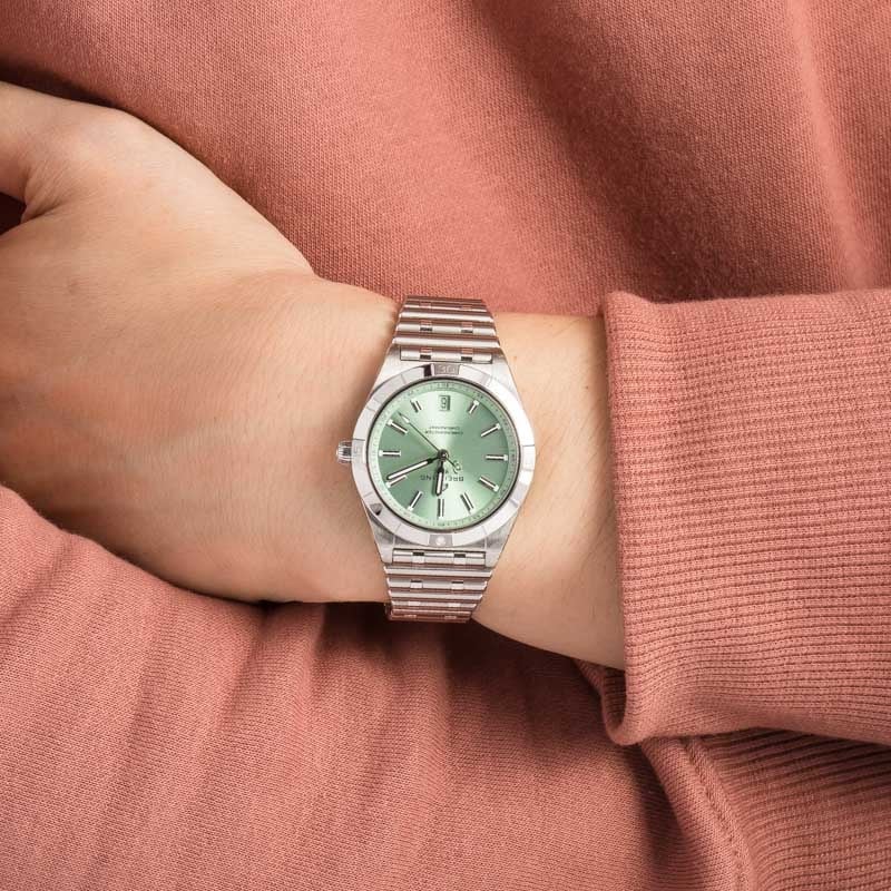 HandMade The Breitling Chronomat Automatic 36 Green Dial - Image 5