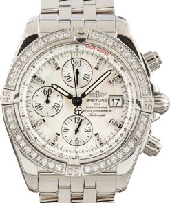 HandMade The Breitling Chronomat Evolution Mother Of Pearl Diamond Dial