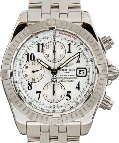 HandMade The Breitling Chronomat White Arabic Dial