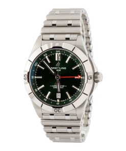 Alternative view of HandMade The Breitling Chronomat GMT Green Dial