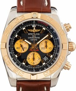 HandMade The Breitling Chronomat 44 Chronograph Black Index Dial