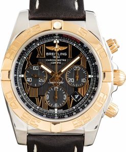 HandMade The Breitling Chronomat 44 Chronograph Black Roman Dial