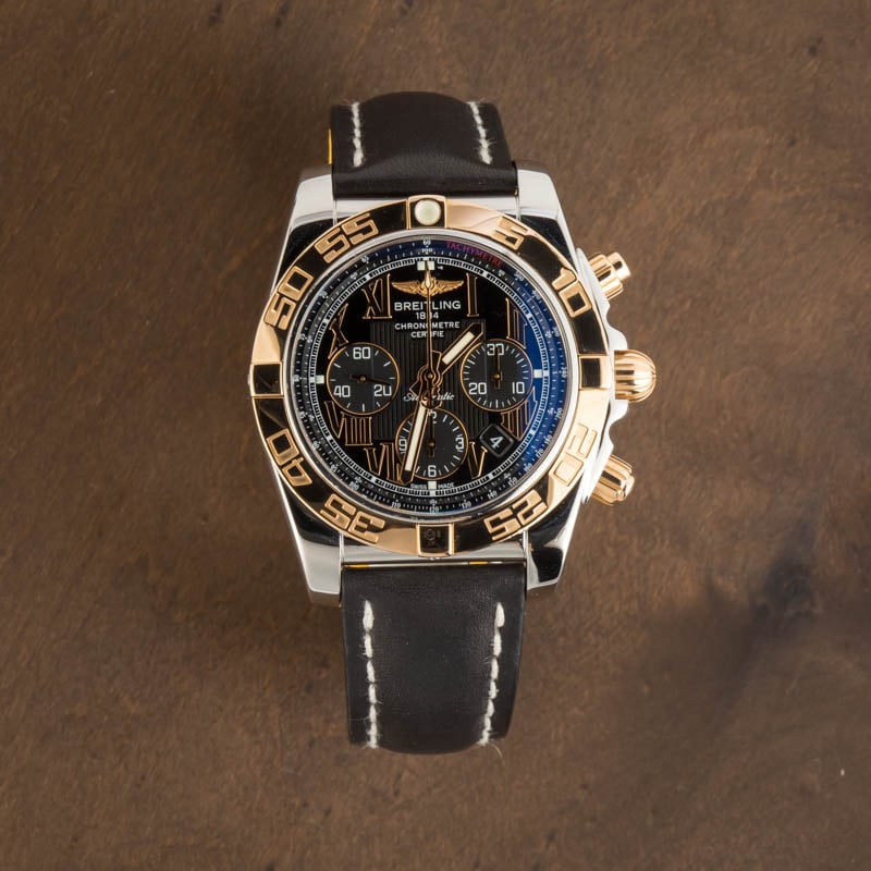 HandMade The Breitling Chronomat 44 Chronograph Black Roman Dial - Image 6