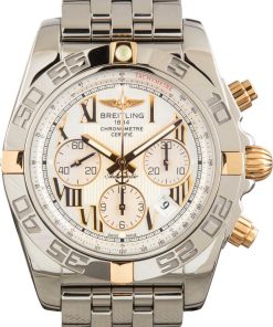 HandMade The Breitling Chronomat 44 Silver Roman Dial