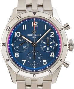HandMade The Breitling Classic AVI Chronograph 42 Blue Dial