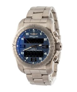 Alternative view of HandMade The Breitling Cockpit B50 Titanium Blue Dial