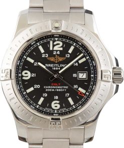 HandMade The Breitling Colt Stainless Steel Black Dial