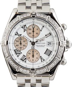 HandMade The Breitling Crosswind Chronograph White Roman Dial