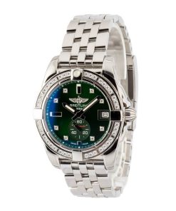 Alternative view of HandMade The Breitling Galactic 36 Green Dial