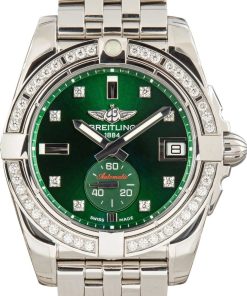HandMade The Breitling Galactic 36 Green Dial