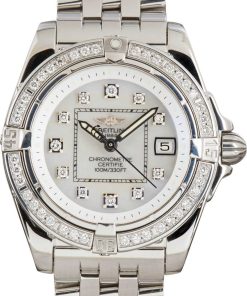 HandMade The Ladies Breitling Galactic 32 Stainless Steel