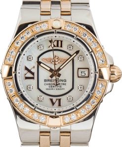 HandMade The Breitling Galactic 30 Mother Of Pearl Dial