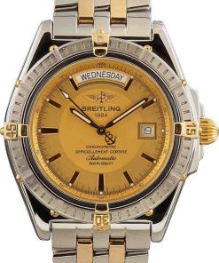 HandMade The Breitling Headwind Stainless Steel & Yellow Gold