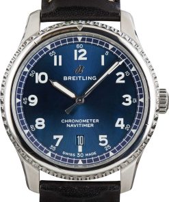 HandMade The Breitling Navitimer 8 Stainless Steel Blue Dial