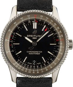 HandMade The Mens Breitling Navitimer Black Dial