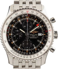 HandMade The Breitling Navitimer Chronograph GMT 46 Black Dial