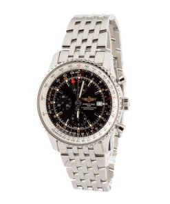 Alternative view of HandMade The Breitling Navitimer Chronograph GMT 46 Black Dial