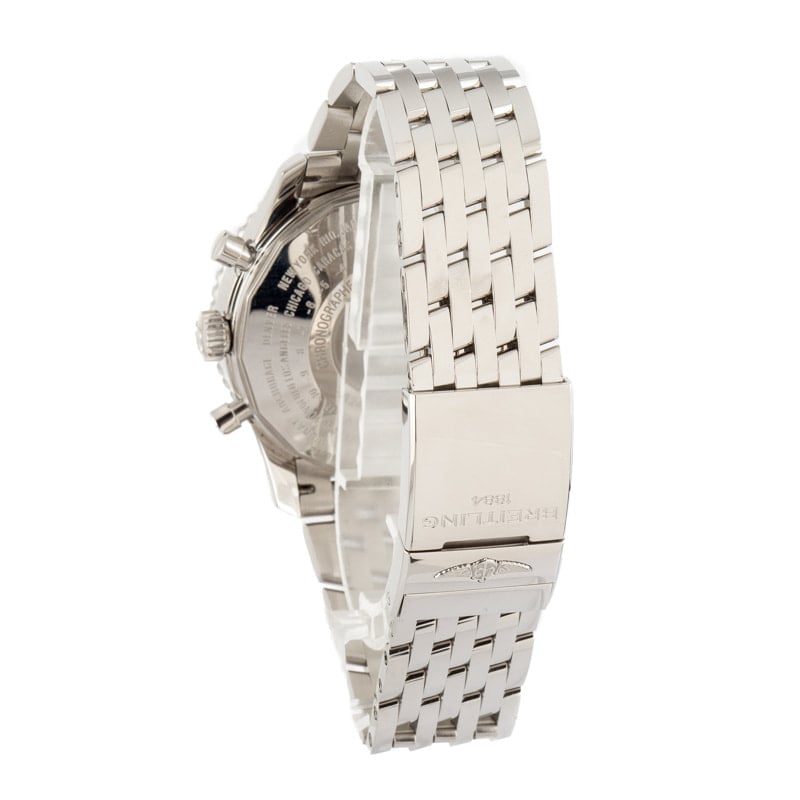 HandMade The Breitling Navitimer Chronograph GMT 46 Black Dial - Image 3