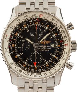 HandMade The Breitling Navitimer Chronograph GMT 46 Black Dial