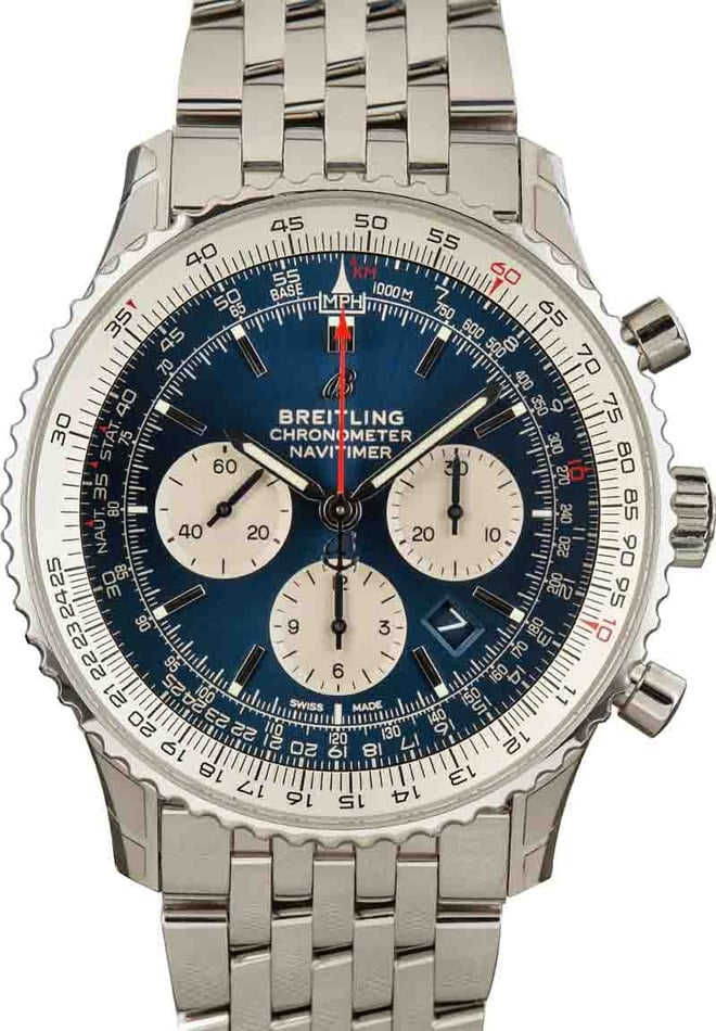HandMade The Breitling Navitimer Blue Dial