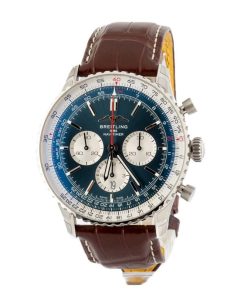 Alternative view of HandMade The Breitling Navitimer B01 Chronograph 46 Blue Index Dial